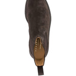 Stivaletti chelsea in suede in marrone Henderson baracco - uomo 