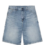shorts singlee knee in blu carhartt wip - uomo 