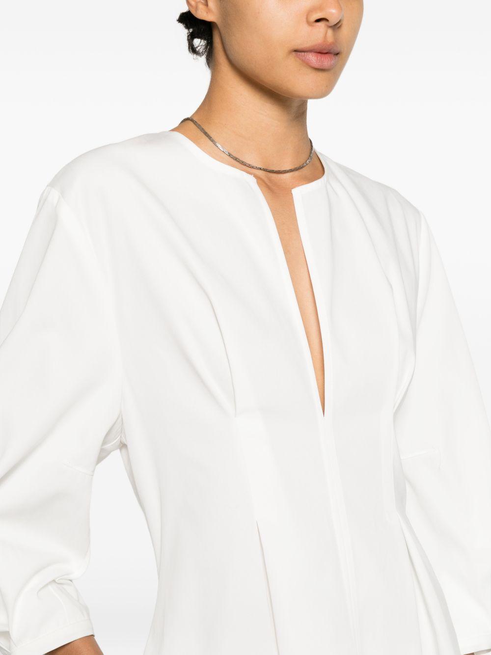 Abito con maniche balloon in bianco Toteme - donna 
