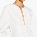 Abito con maniche balloon in bianco Toteme - donna 
