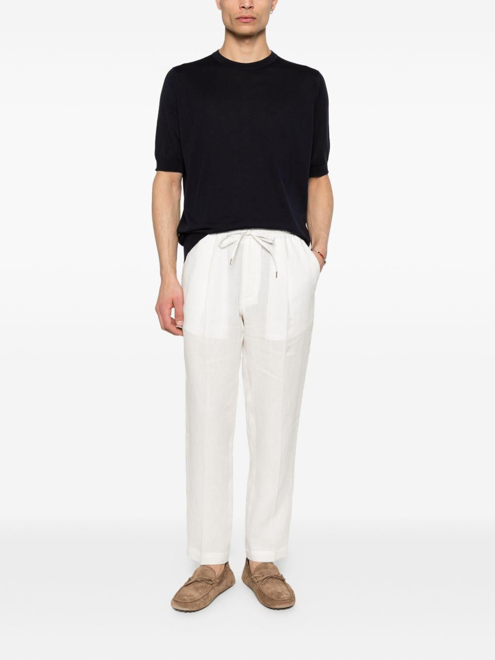 Pantaloni con elastico in vita in bianco Briglia 1949 - uomo 