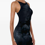 Abito con fantasia tie dye in blu Wolford - donna 