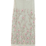Gonna midi con ricamo a fiori in verde Costarellos - donna 