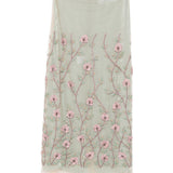 Gonna midi con ricamo a fiori in verde Costarellos - donna 