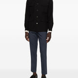 Giacca-camicia con bottoni in nero Grayed - uomo 