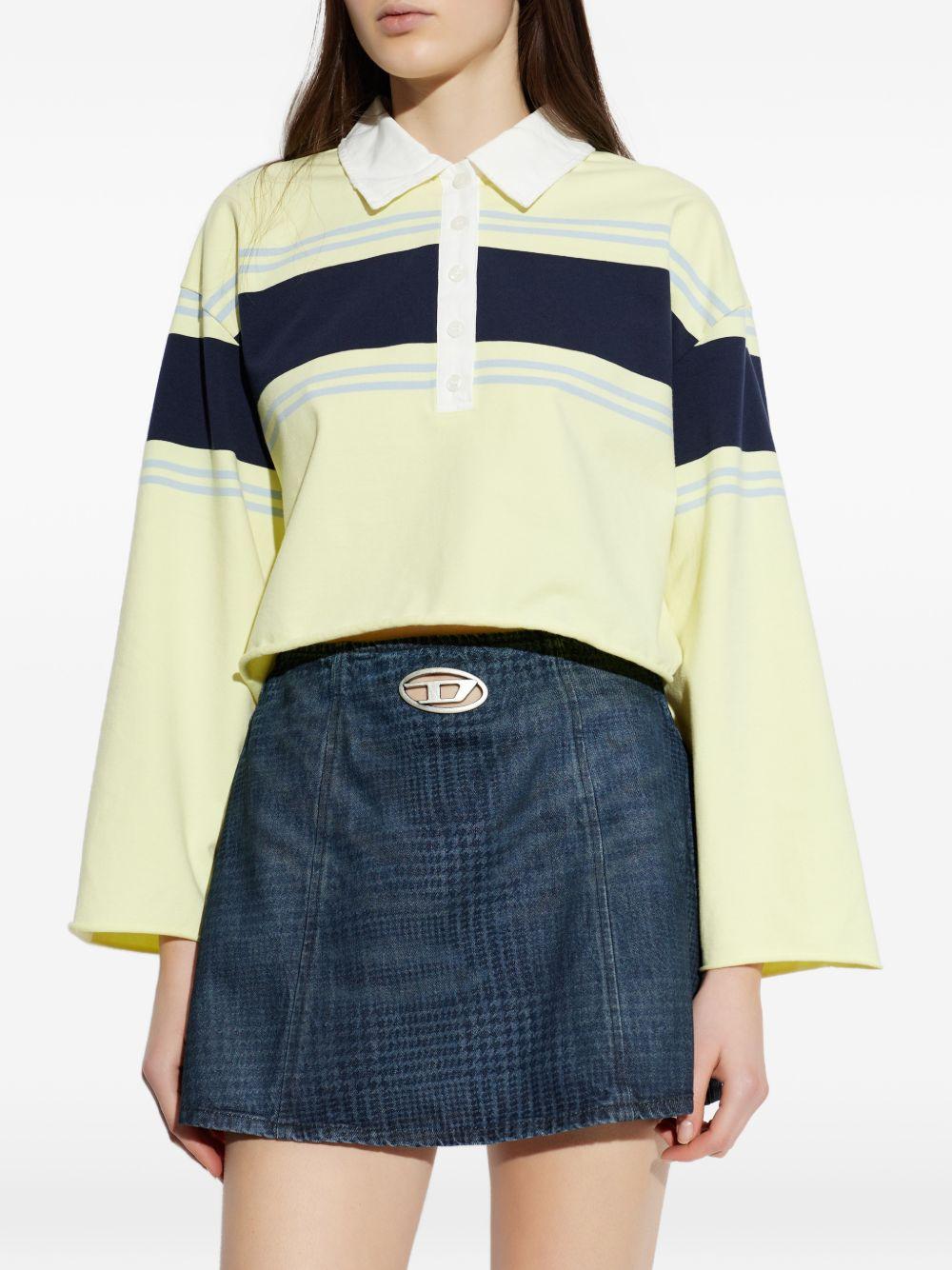 Polo a righe in bianco Re/done - donna 