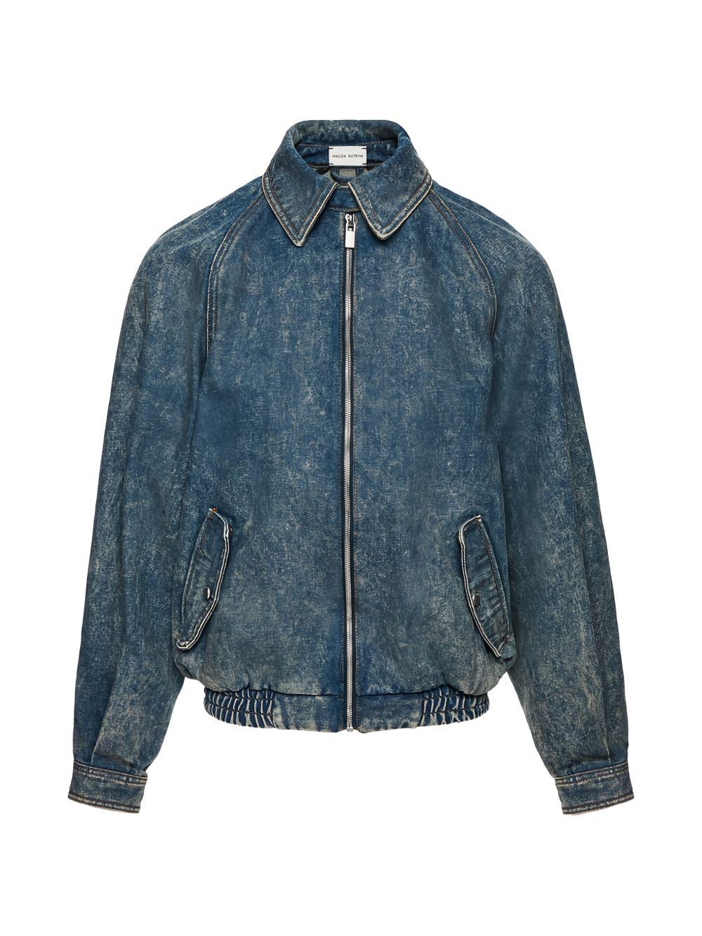 Giacca in denim con zip in blu Magda butrym - donna 