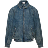 Giacca in denim con zip in blu Magda butrym - donna 