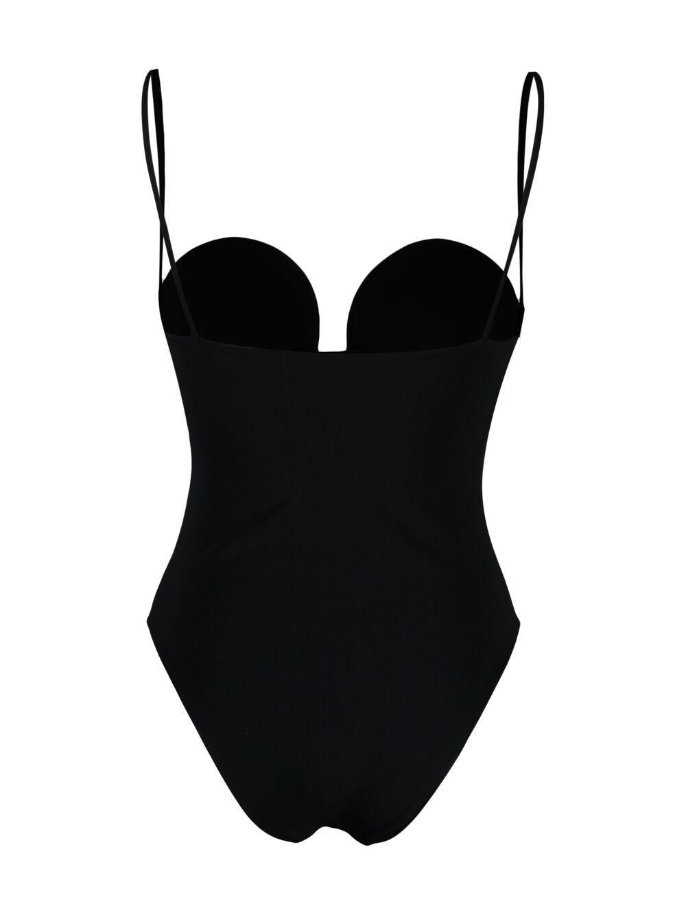 Costume con scollo a cuore in nero - MAGDA BUTRYM donna 