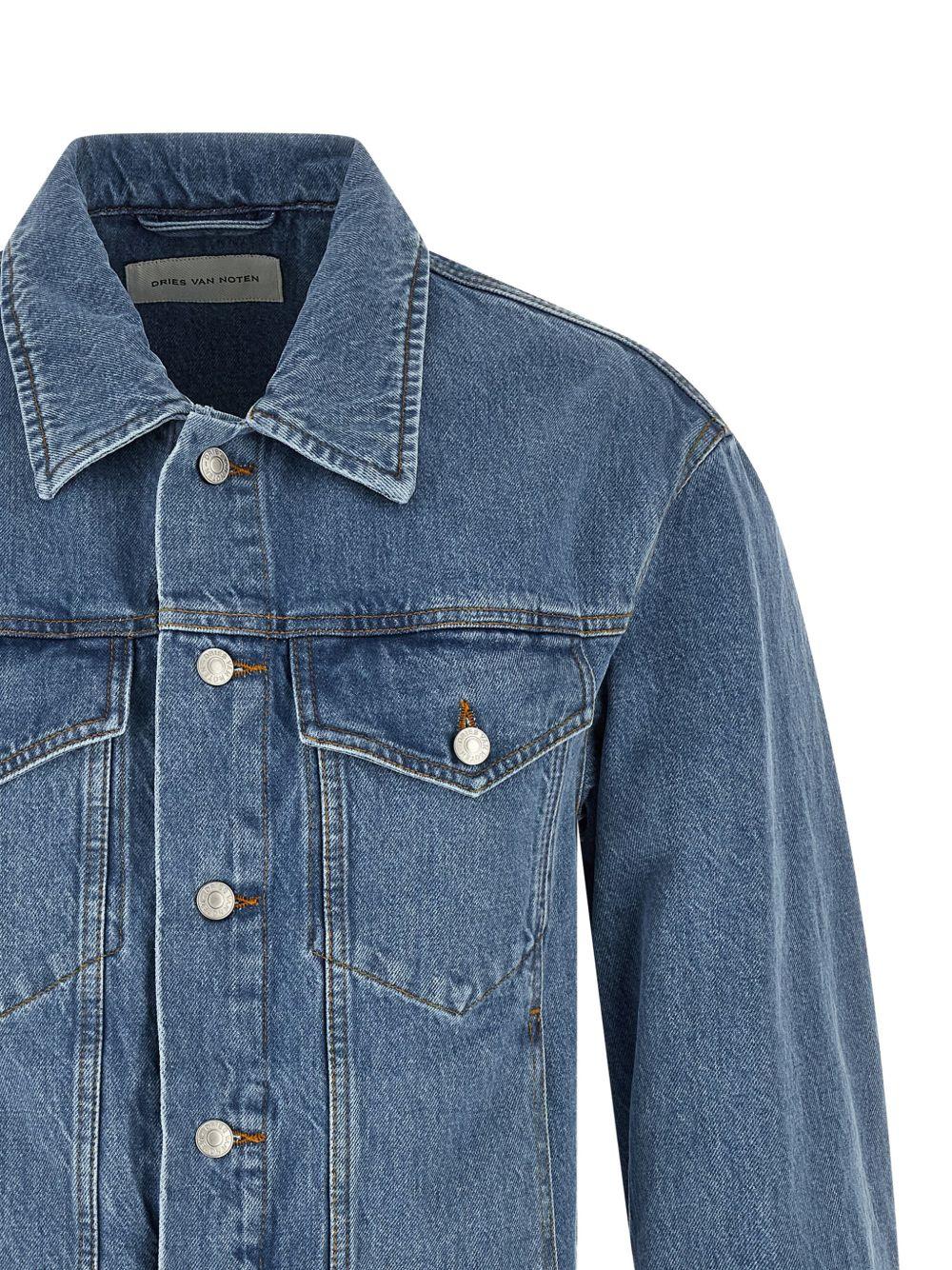 Giacca denim vuskin in blu 