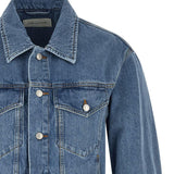 Giacca denim vuskin in blu 