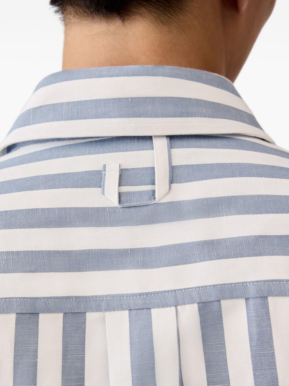 Camicia a righe la chemise voilier in blu Jacquemus - uomo 
