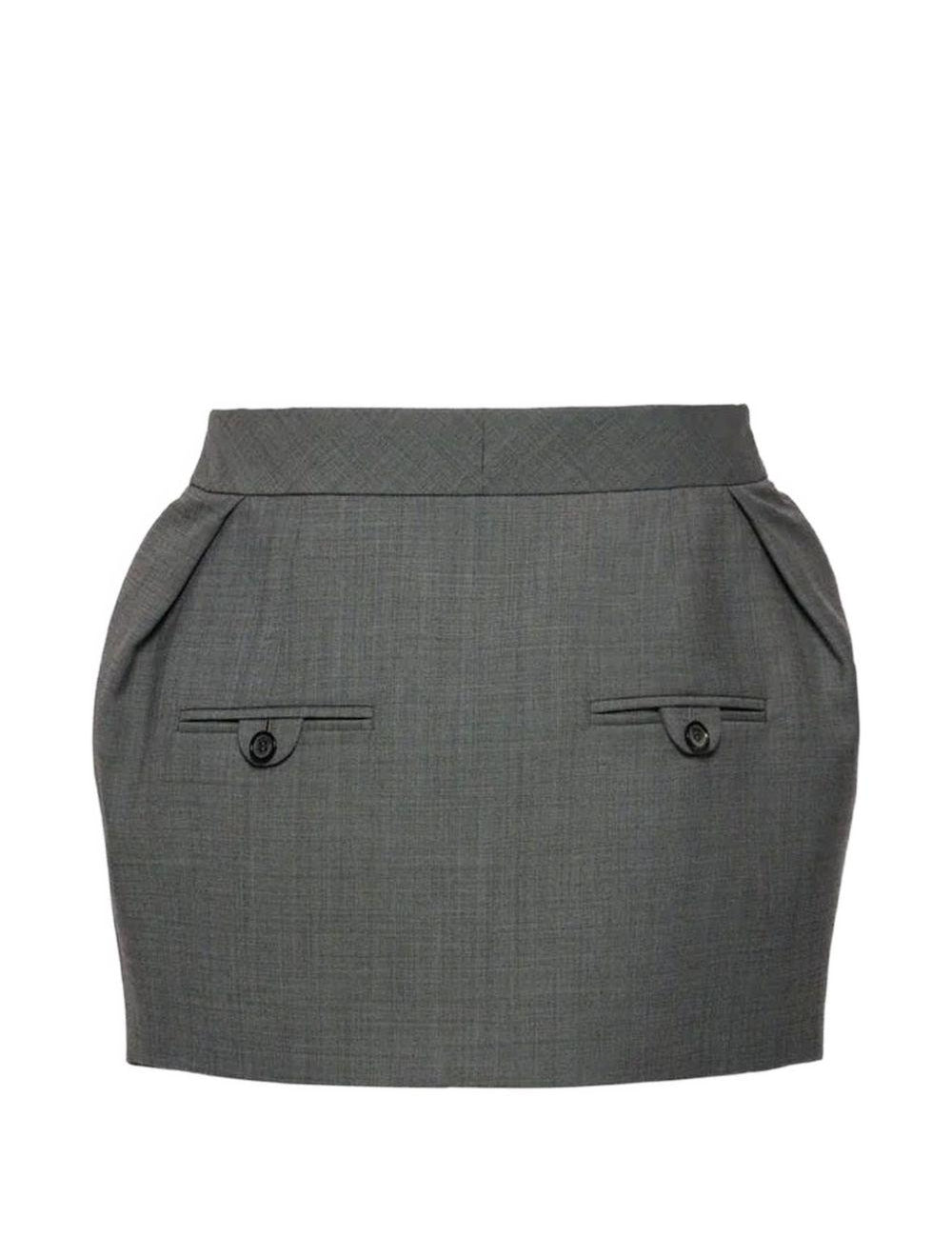 Gonna mini in grigio 