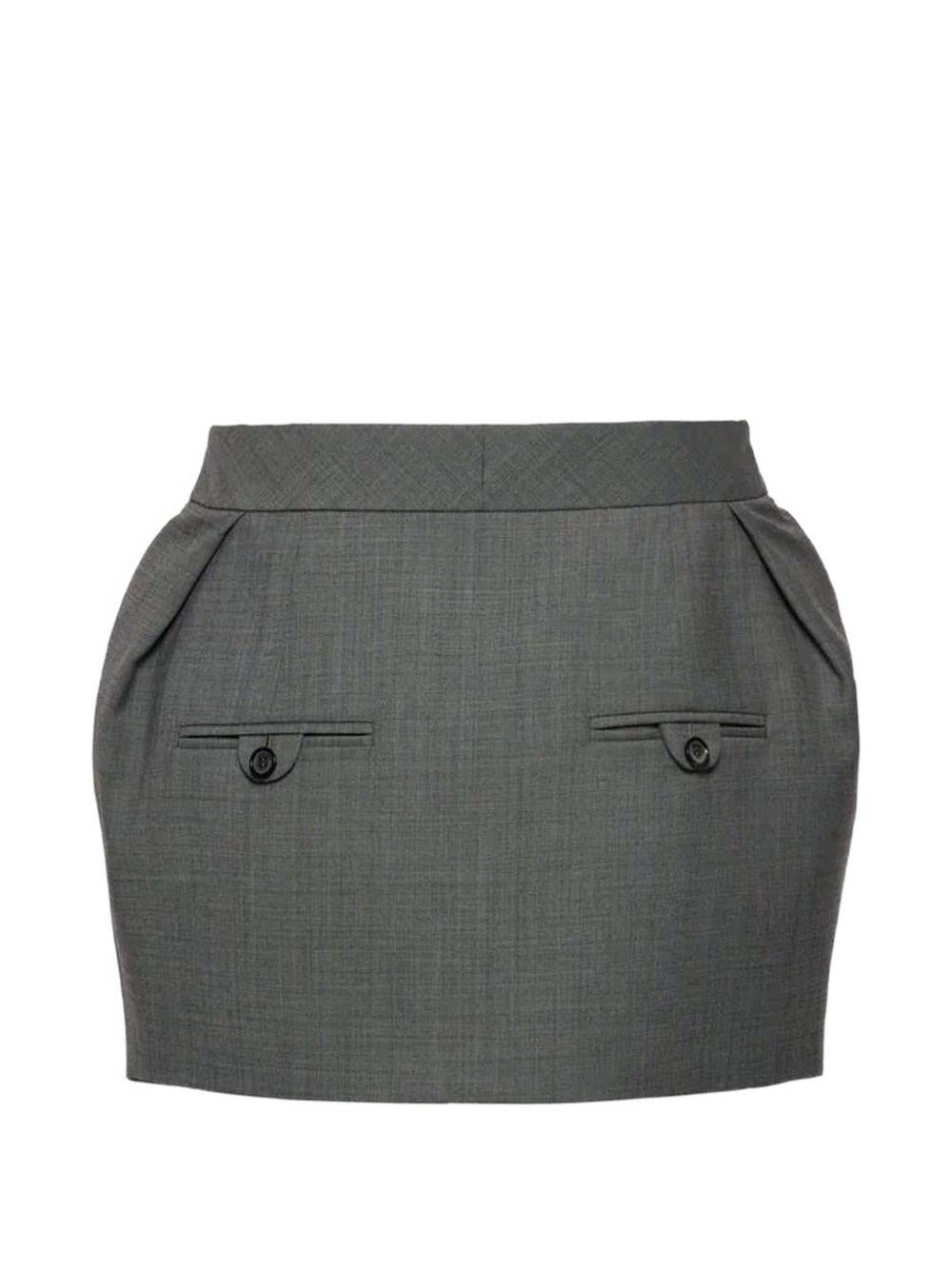 Gonna mini in grigio 