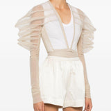 Top rhino in tulle in beige Rick Owens - donna 