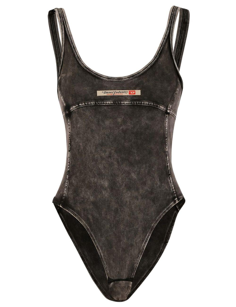 Body Phoebe-Dnm con applicazione logo in nero Diesel - donna 
