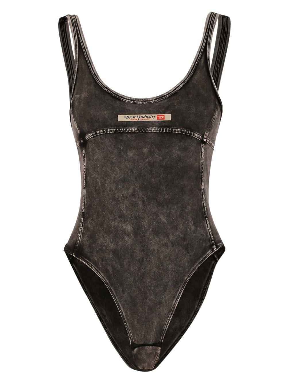 Body Phoebe-Dnm con applicazione logo in nero Diesel - donna 