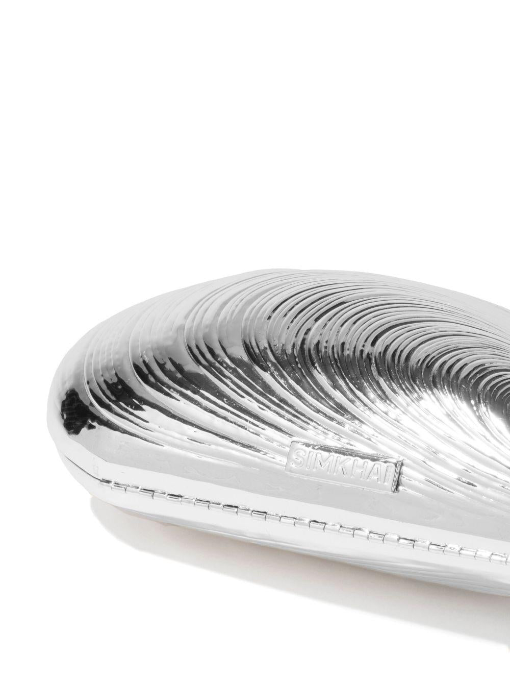 Clutch a conchiglia in argento Simkhai - donna 