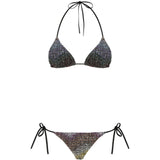 Bikini con nodo in nero Missoni - donna 