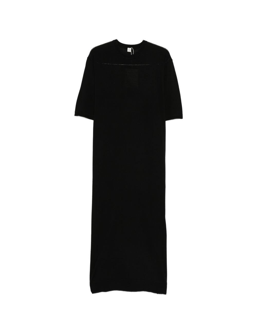 Abito lungo in maglia in nero Toteme - donna 