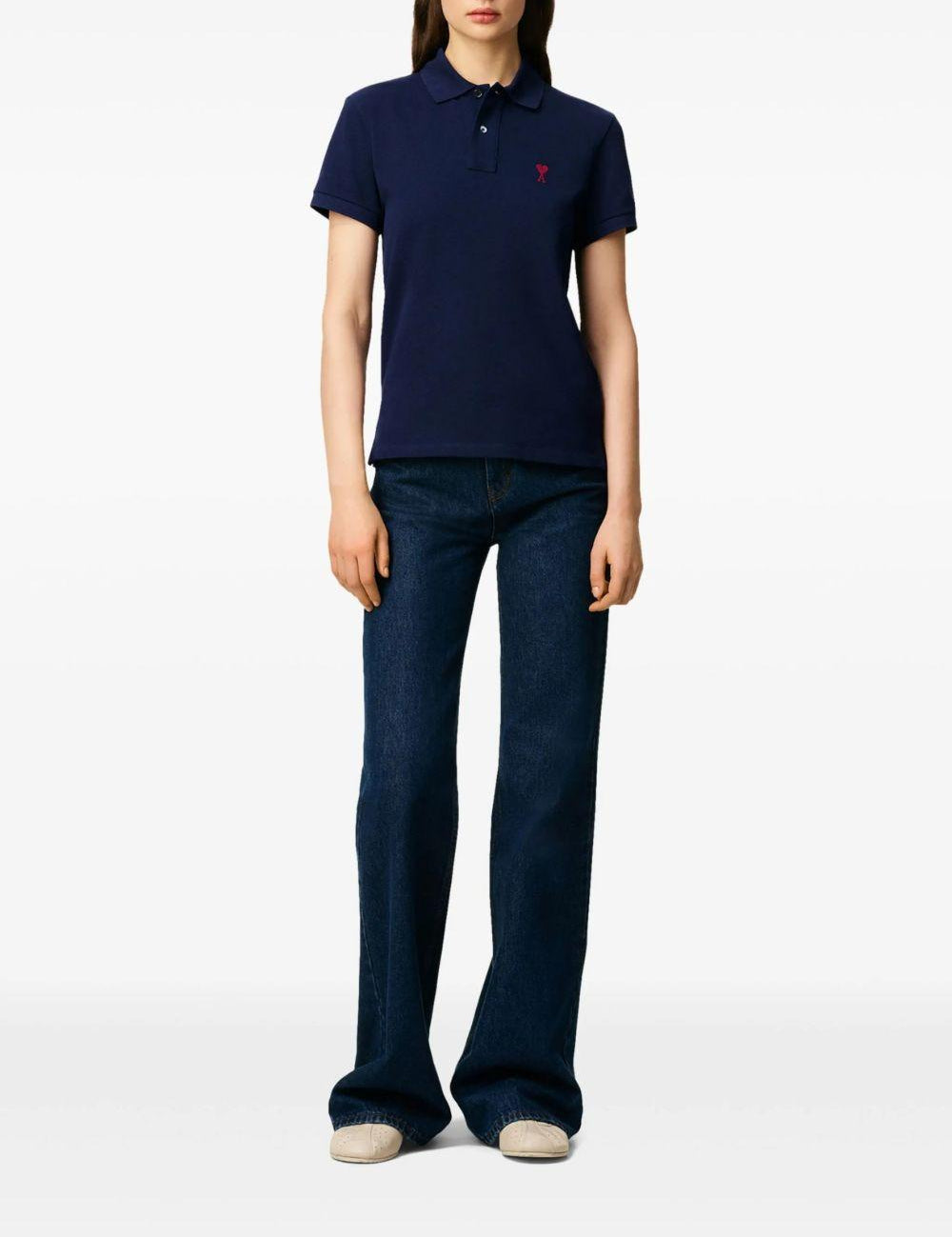 Polo Ami de Coeur in blu 