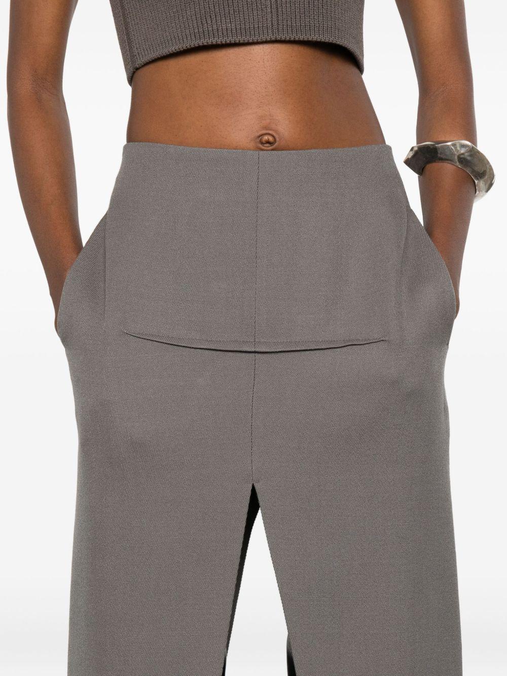 Gonna lunga con spacco in grigio Rick owens - donna 