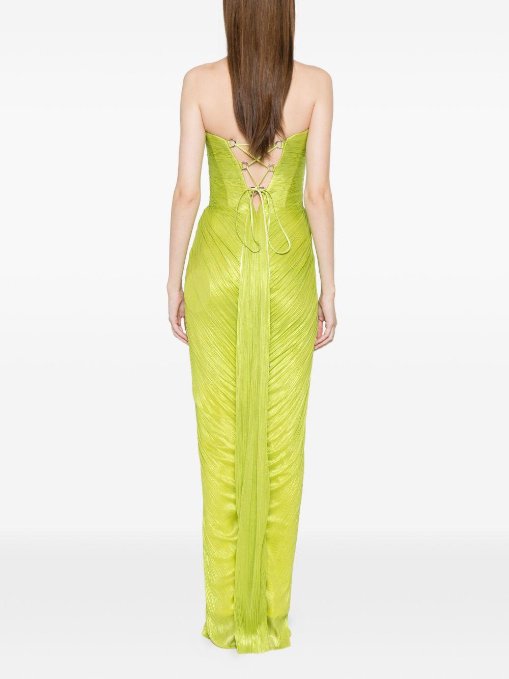 Abito maxi stephanie con cut-out in blu Maria lucia hohan - donna 