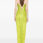 Abito maxi stephanie con cut-out in blu Maria lucia hohan - donna 