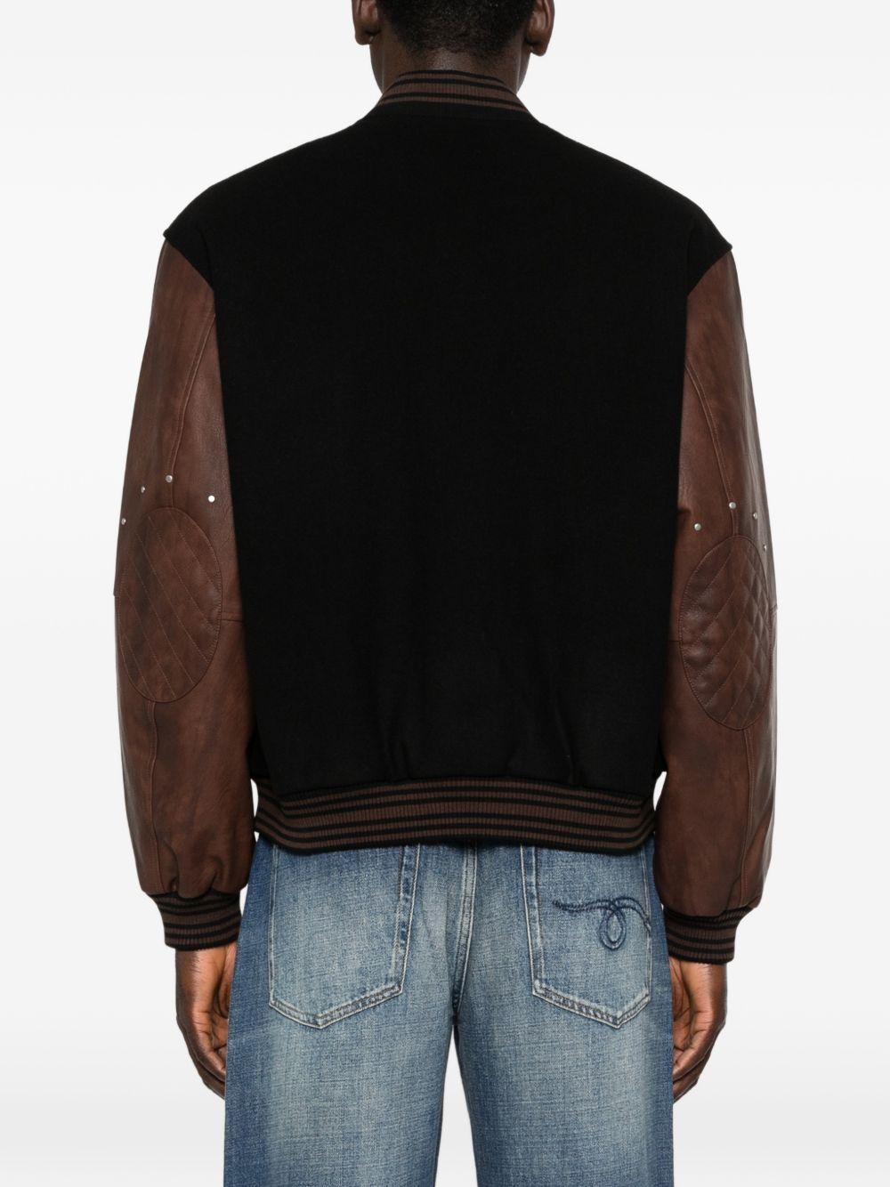 Bomber con applicazione logo in nero Represent - uomo 