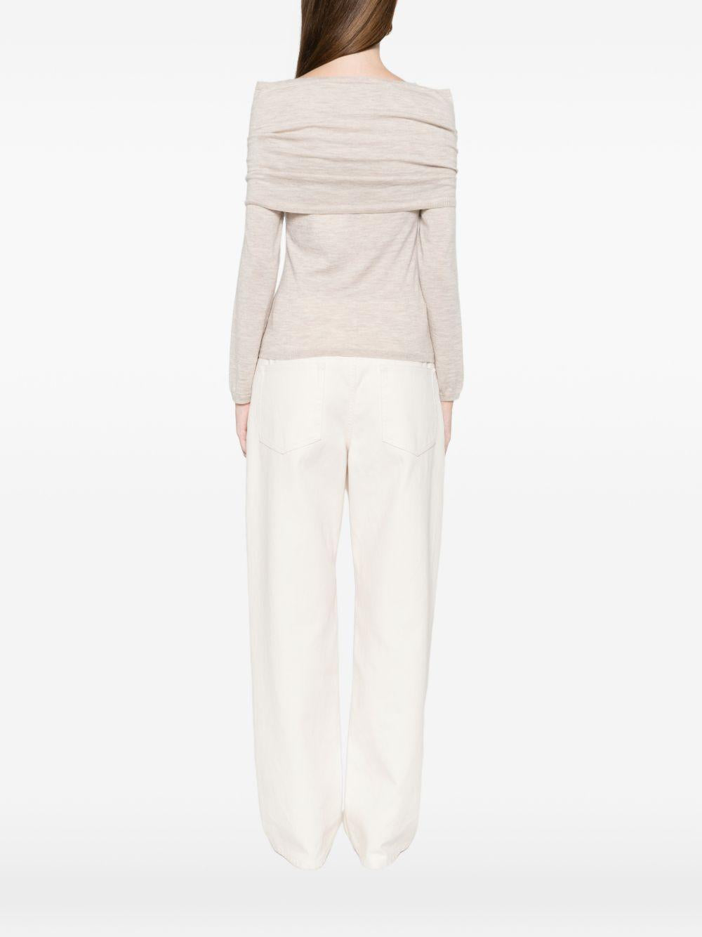 Maglione con spalle scoperte faretra in beige Maxmara - donna 