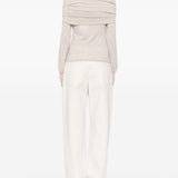 Maglione con spalle scoperte faretra in beige Maxmara - donna 