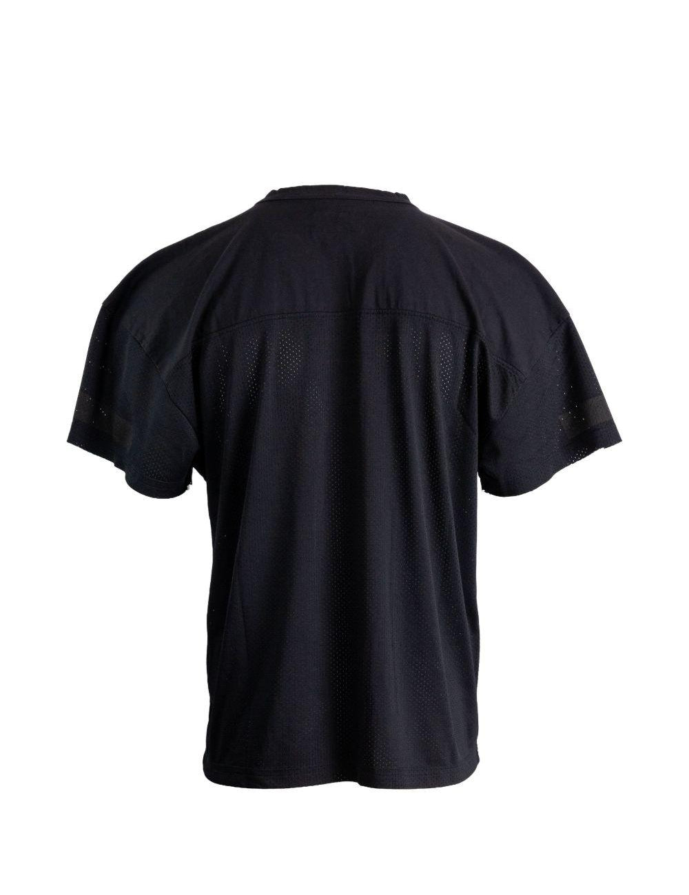 T-shirt con scollo a v in nero Erl - unisex 