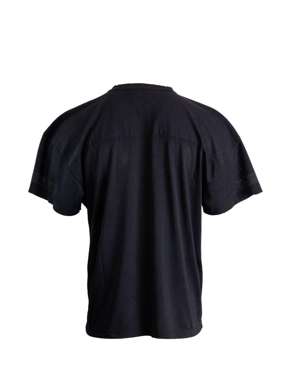 T-shirt con scollo a v in nero Erl - unisex 