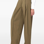 Pantaloni con pinces in marrone THELATEST - donna 