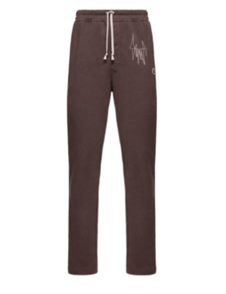 Jogger con coulisse in marrone Rick Owens x Moncler - unisex<BR/><BR/> 