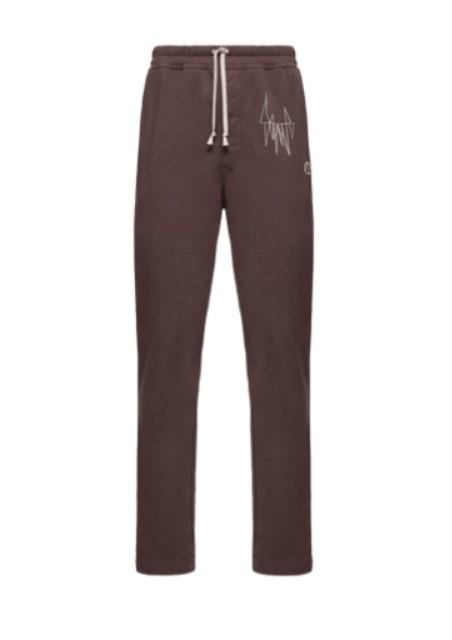 Jogger con coulisse in marrone Rick Owens x Moncler - unisex<BR/><BR/> 