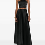 Top corto in nero Forte forte - donna 