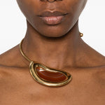 Collana aperta in agata in oro Panconesi - unisex 