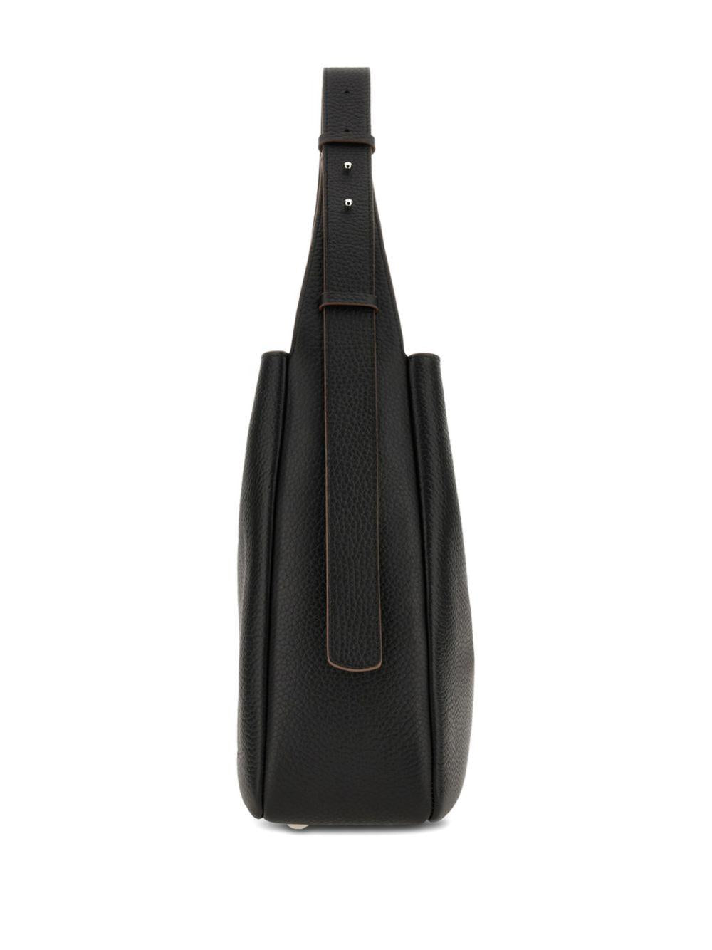 Borsa a spalla con nappa visnu in nero Hogan - donna 