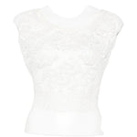 Top con allacciatura sul retro in bianco Maurizio - donna 