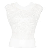 Top con allacciatura sul retro in bianco Maurizio - donna 