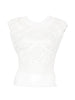 Top con allacciatura sul retro in bianco Maurizio - donna