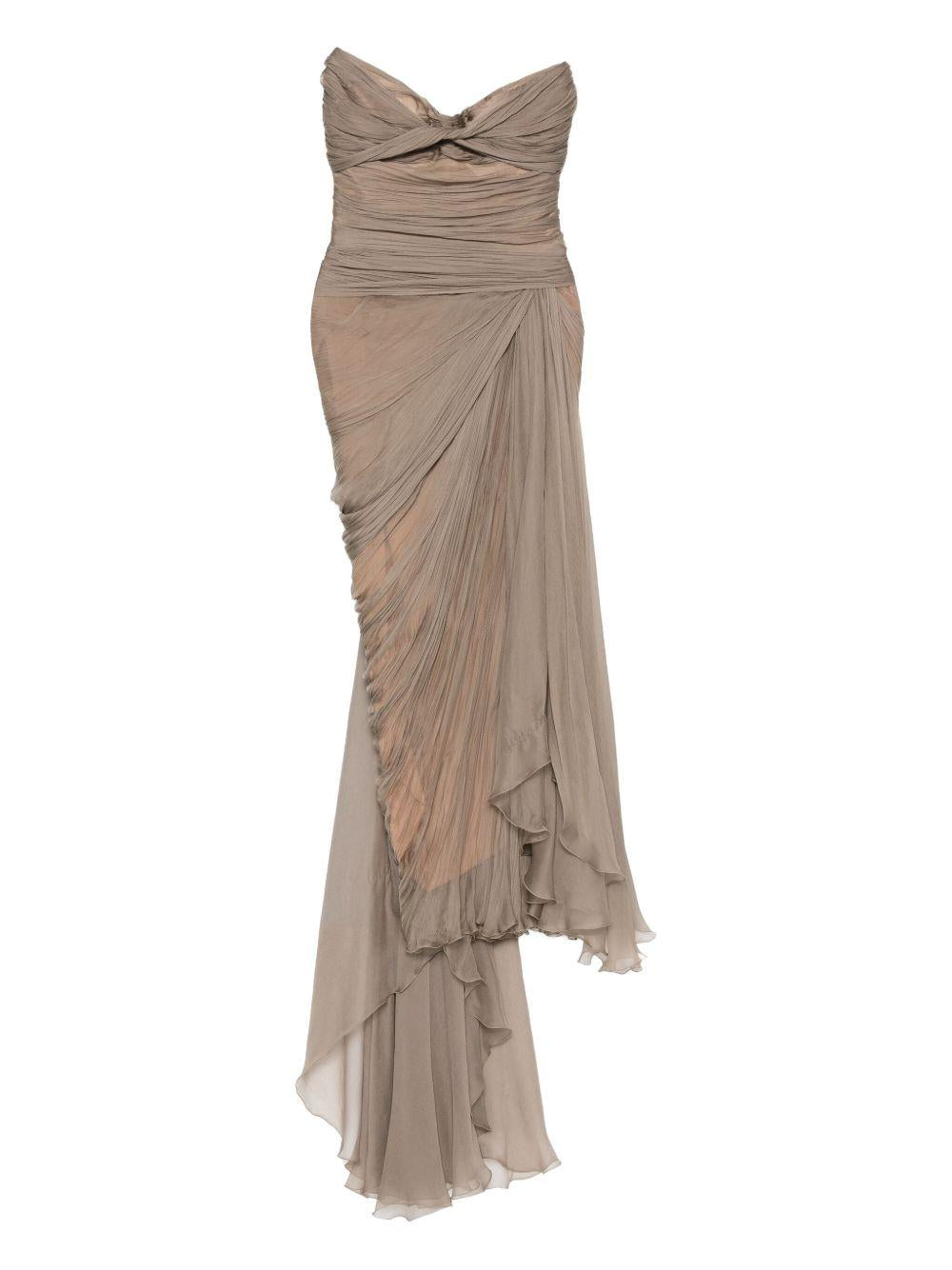 Abito da sera con spacco heidi in grigio Maria lucia hohan - donna 