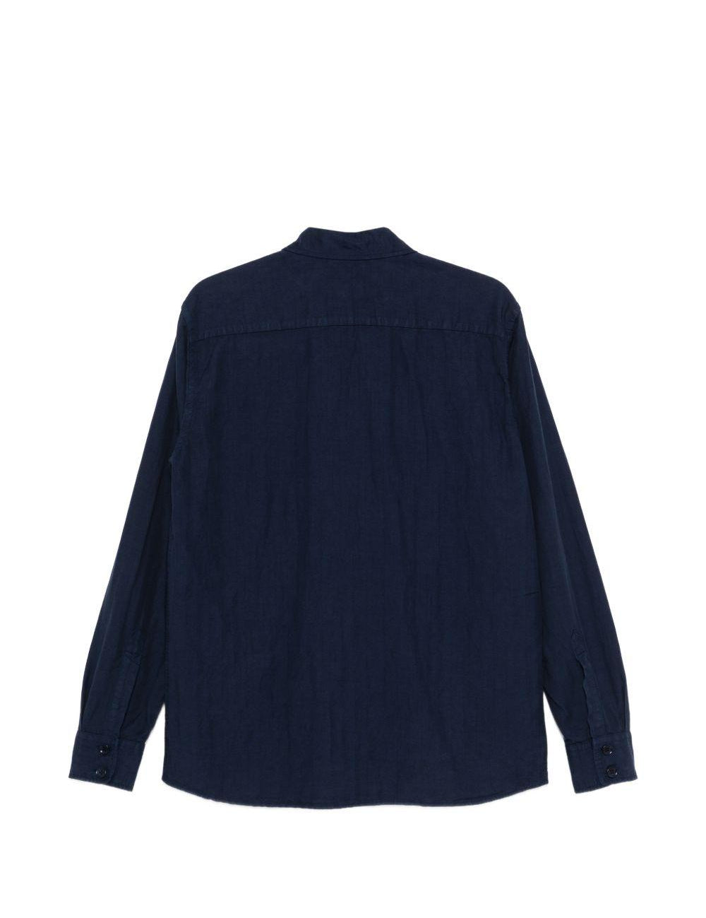 Camicia con tasca con patta in blu Aspesi - uomo 