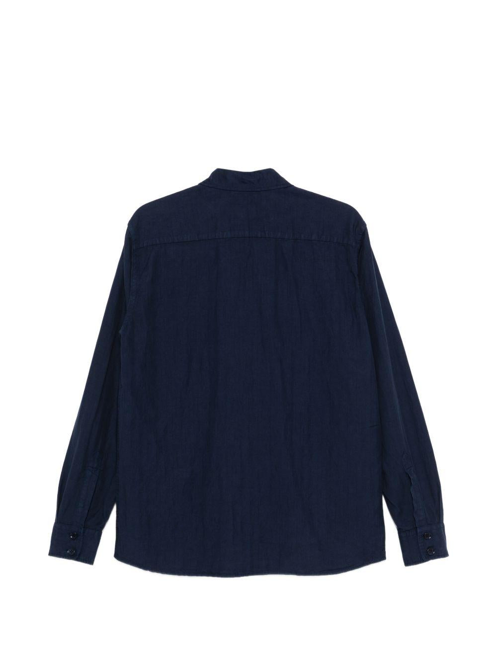Camicia con tasca con patta in blu Aspesi - uomo 