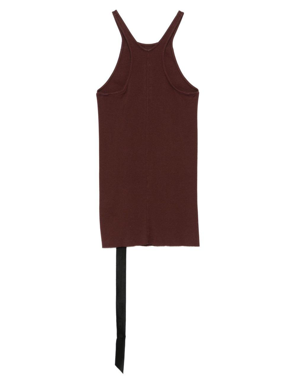 Canotta in cotone biologico in marrone Rick owens drkshdw - donna 