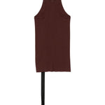 Canotta in cotone biologico in marrone Rick owens drkshdw - donna 