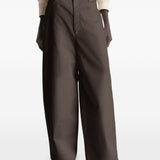Pantaloni gamba ampia in marrone LEMAIRE  - donna 