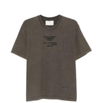 T-shirt ricamata in marrone Song for the mute - uomo 