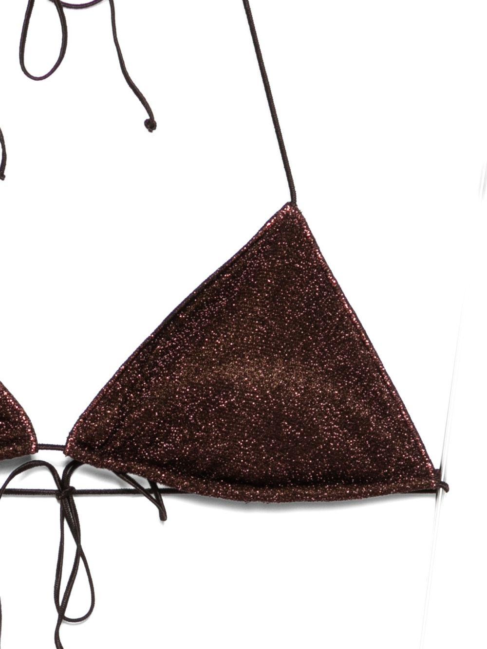 Bikini a triangolo in marrone Oséree - donna 